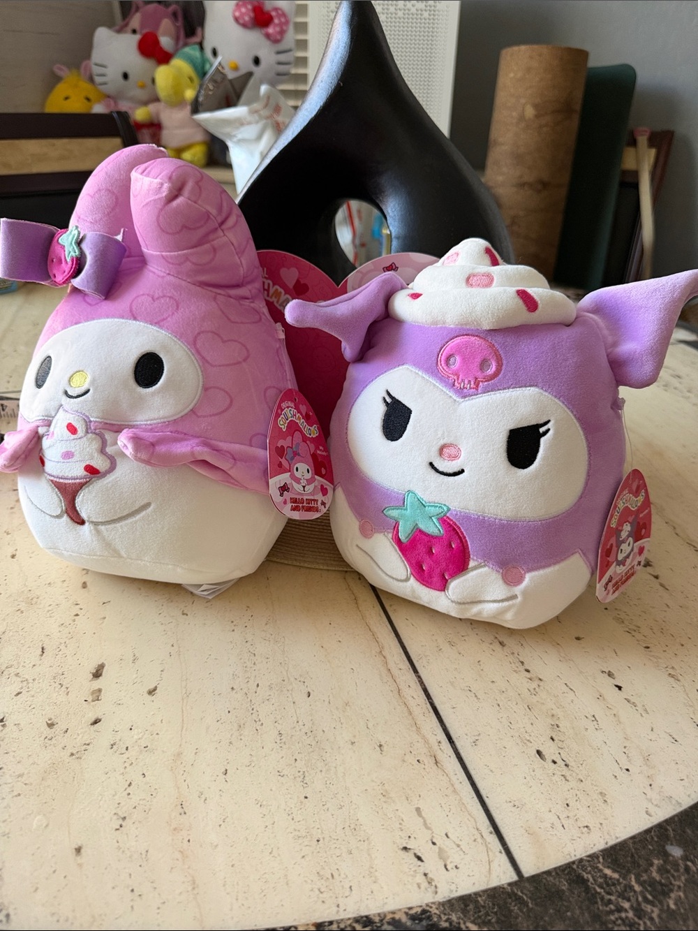 Sanrio x Squishmallows My Melody & Kuromi 11" Plush Set - Pink & Purple Duo